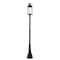 Z-Lite Roundhouse 1 Light Outdoor Post Mounted Fixture, Black And Clear Seedy 569PHXL-564P-BK - alternate 1